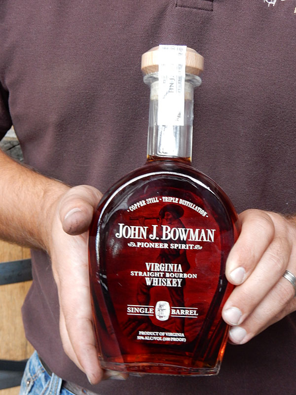 John J. Bowman Bourbon Whiskey distillery Fredericksburg, VA