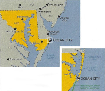 Ocean City Map