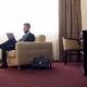 Businessman Relaxing in Hotel Room