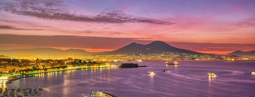 Dramatic sunrise in Naples