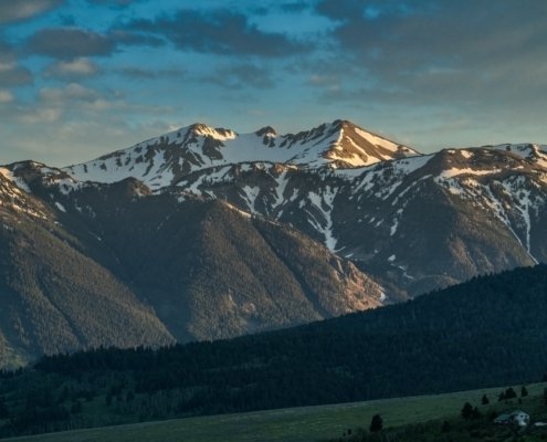 Mountains in Montana and Idaho landscape