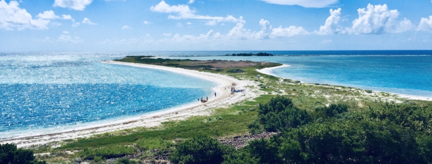 Beautiful beach landscapes of the Dry Tortuga’s national park in Key west FL.