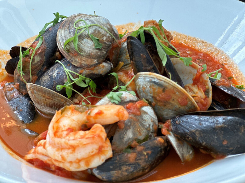 Cioppino is the order of the day at DiFebo's in Bethany Beach, Delaware. Photo courtesy of Candyce H. Stapen.